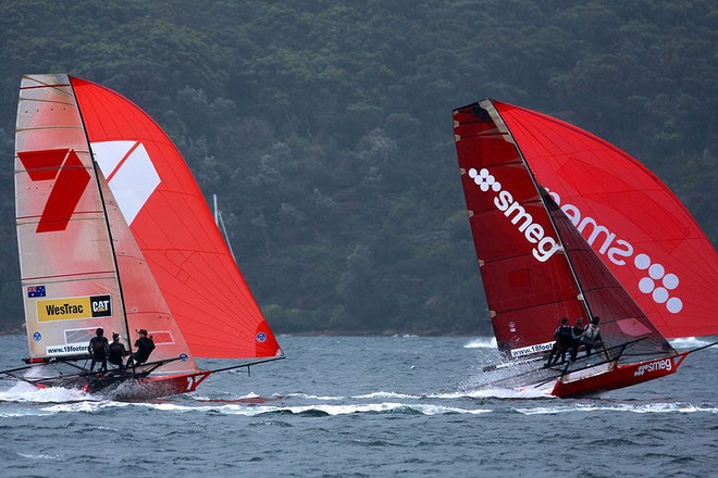 Australian 18ft Skiffs Club Championship, Race 12 © Frank Quealey /Australian 18 Footers League http://www.18footers.com.au